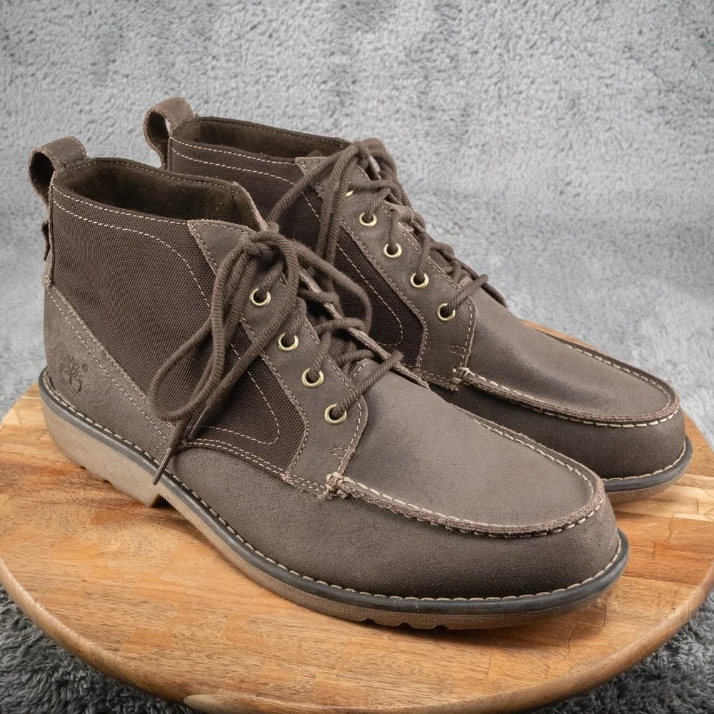 Timberland Earthkeepers Chukka Mens Boots‎ Brown Leather Ortholite Size 13 5543A